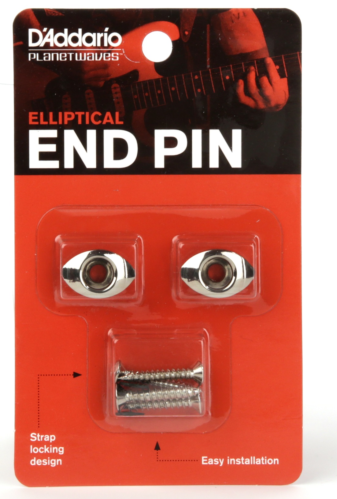 D'Addario Elliptical End Pins Chrome (obrázek 3)