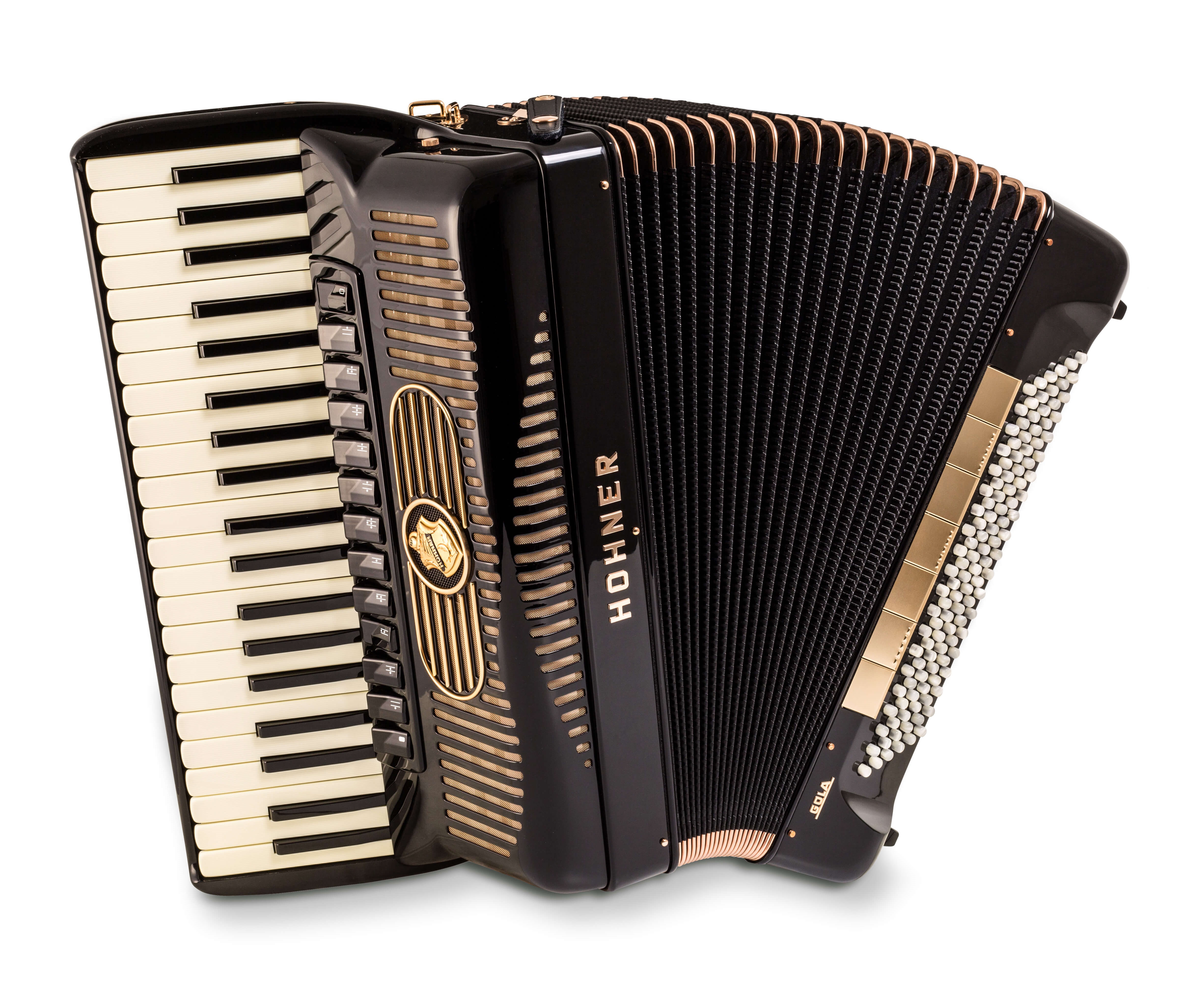 Hohner Gola 414, black with chin register - no blind