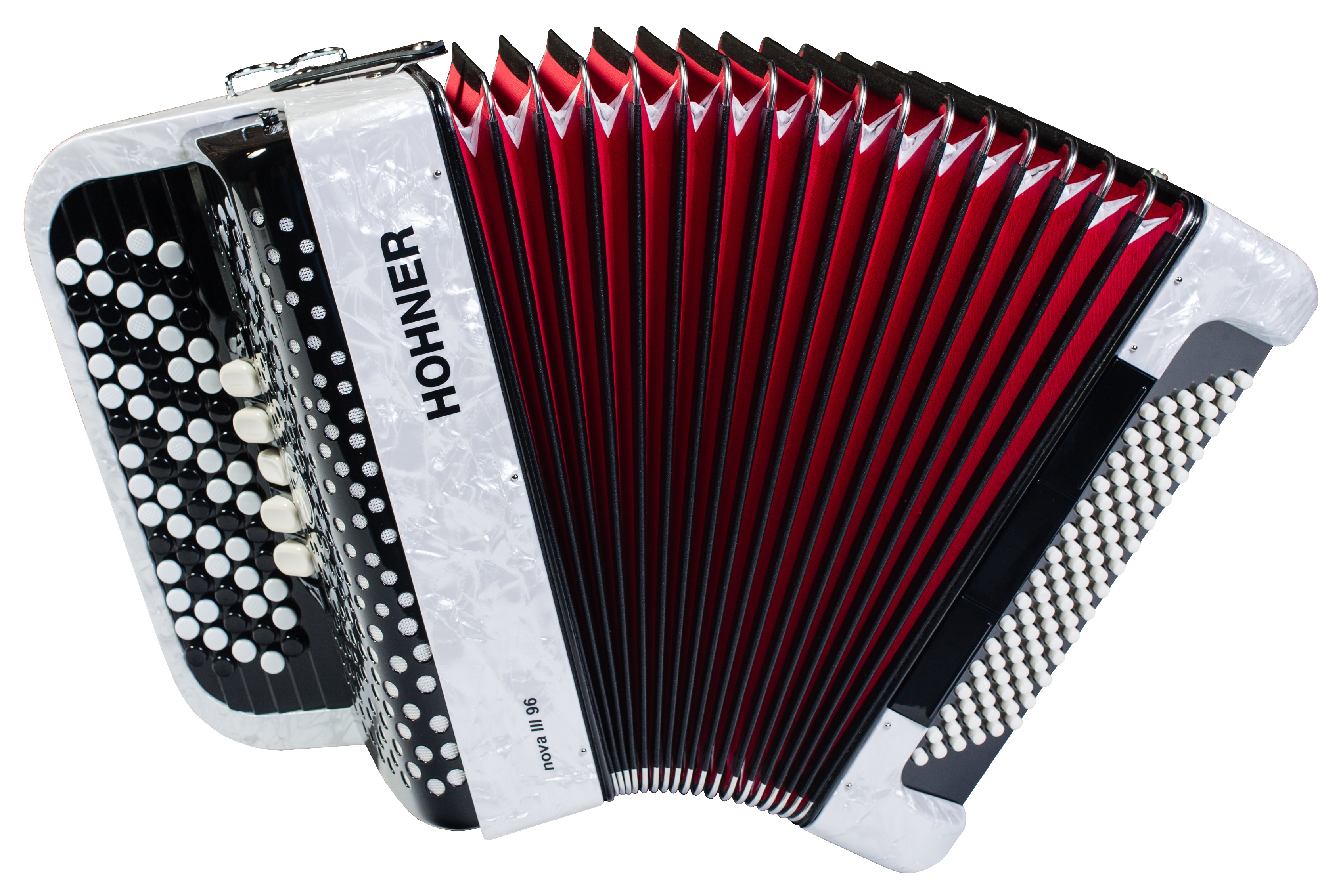 Levně Hohner Nova III 96 white, B-stepped