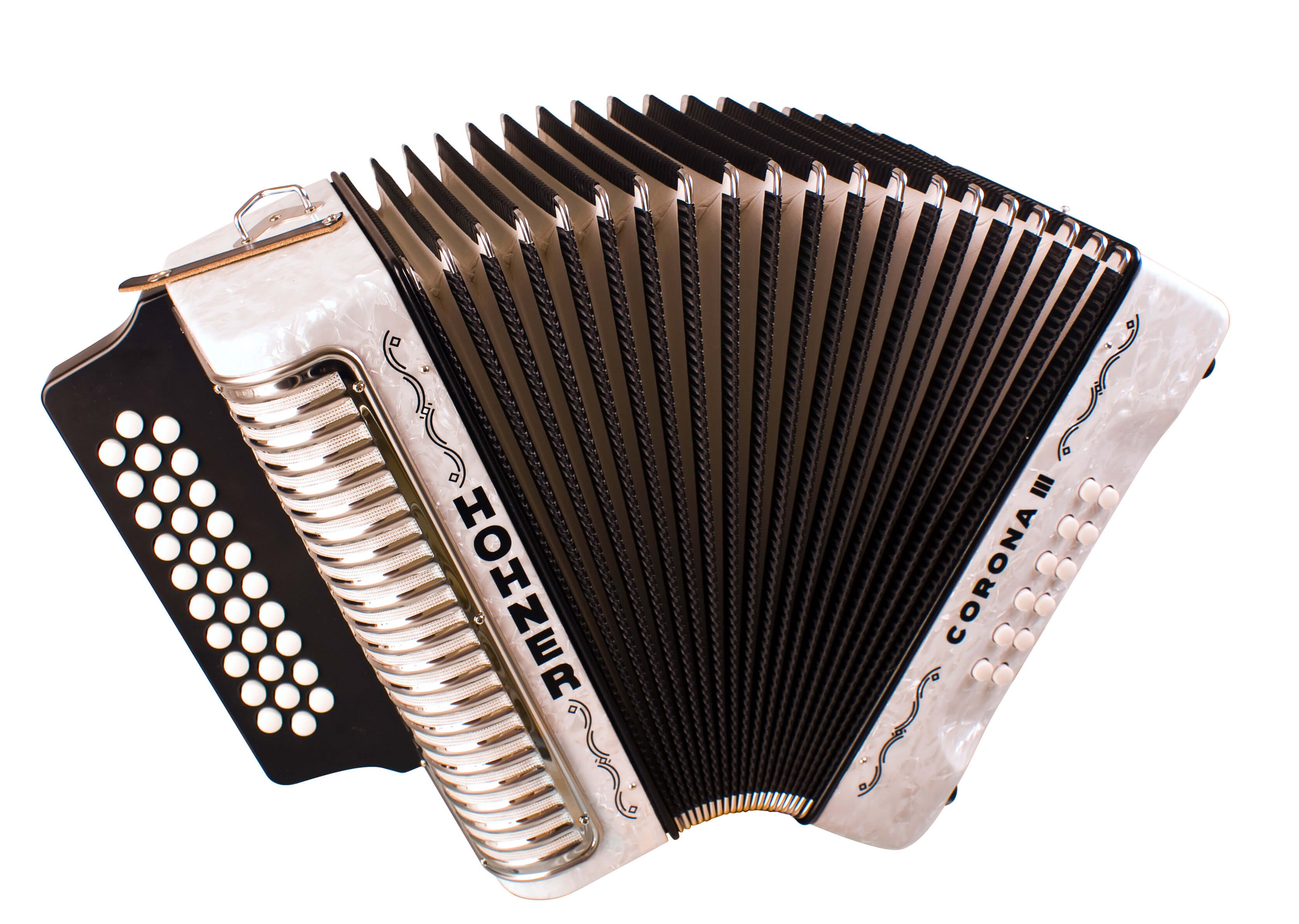 Levně Hohner Corona III BbEbAb, white