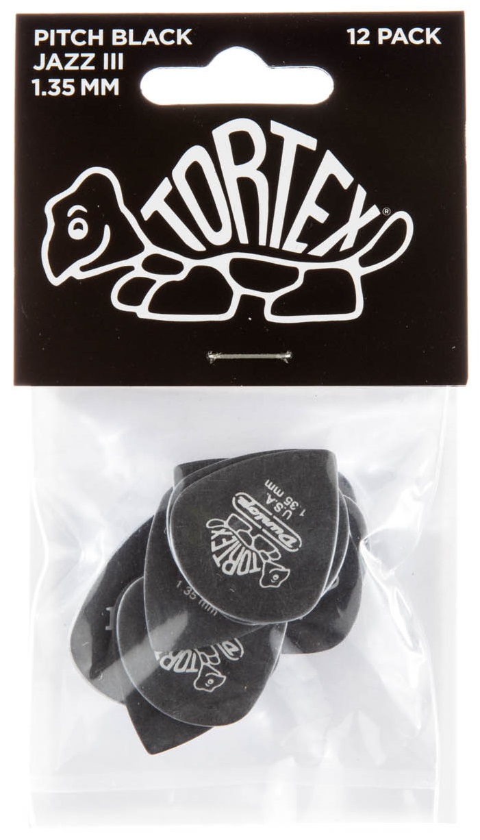 Dunlop Tortex Pitch Black Jazz III 1.35 (obrázek 4)