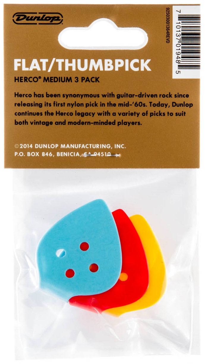 Dunlop Herco Thumbpicks Medium (obrázek 3)