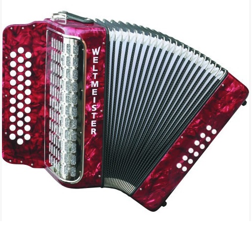 Levně Weltmeister Wiener 521 III Musette FBbEb-Grip, red