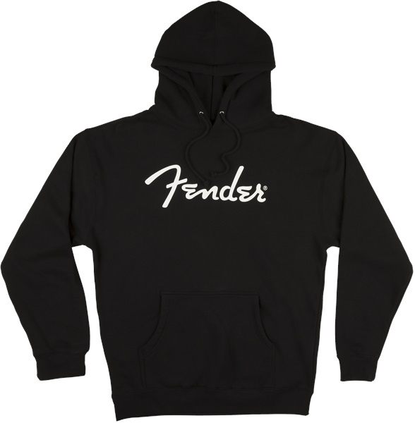 Levně Fender Logo Hoodie Black XXL
