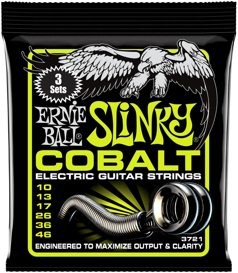 Levně Ernie Ball 3721 Cobalt Regular Slinky 3 Pack