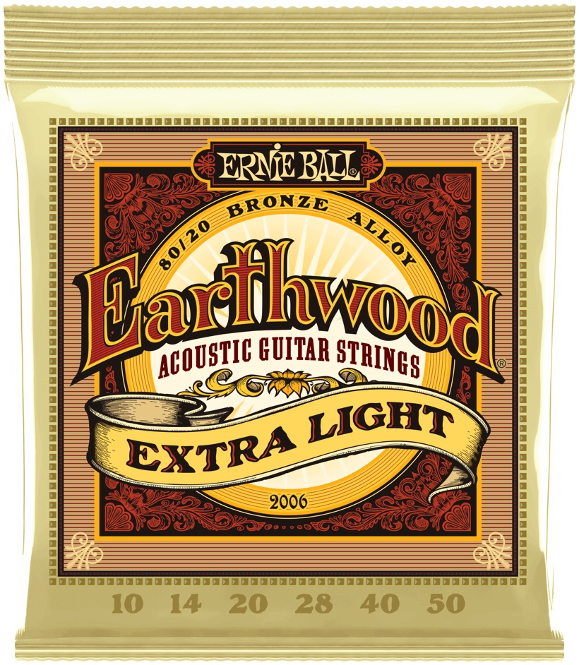Levně Ernie Ball 2006 Earthwood 80/20 Bronze Extra Light