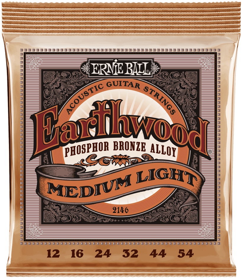Levně Ernie Ball 2146 Earthwood Phosphor Bronze Medium-Light