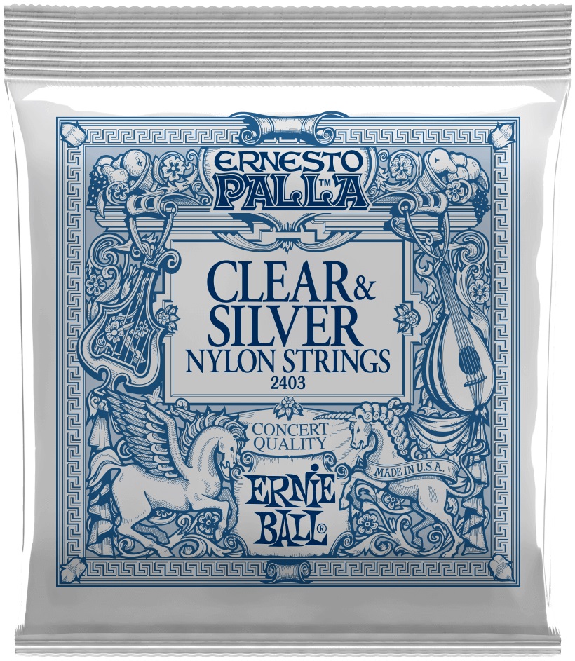 Levně Ernie Ball 2403 Ernesto Palla Clear & Silver