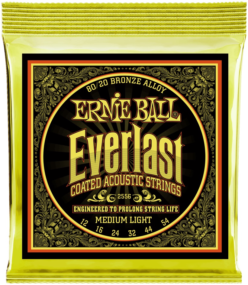 Levně Ernie Ball 2556 Everlast 80/20 Bronze Medium Light