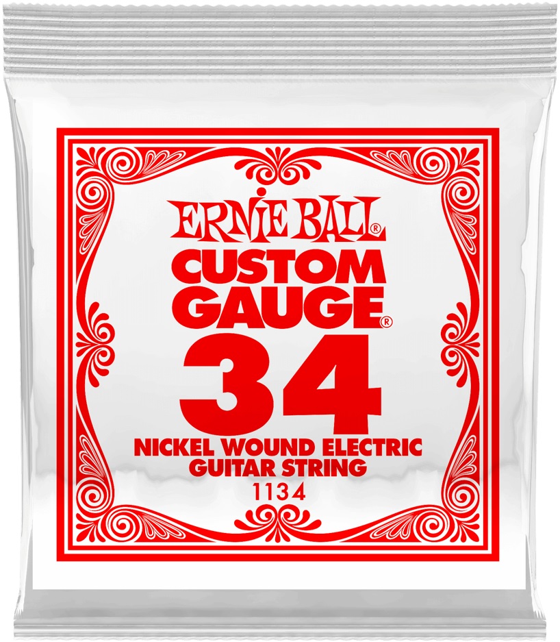 Ernie Ball 1134 Nickel Wound Single .034