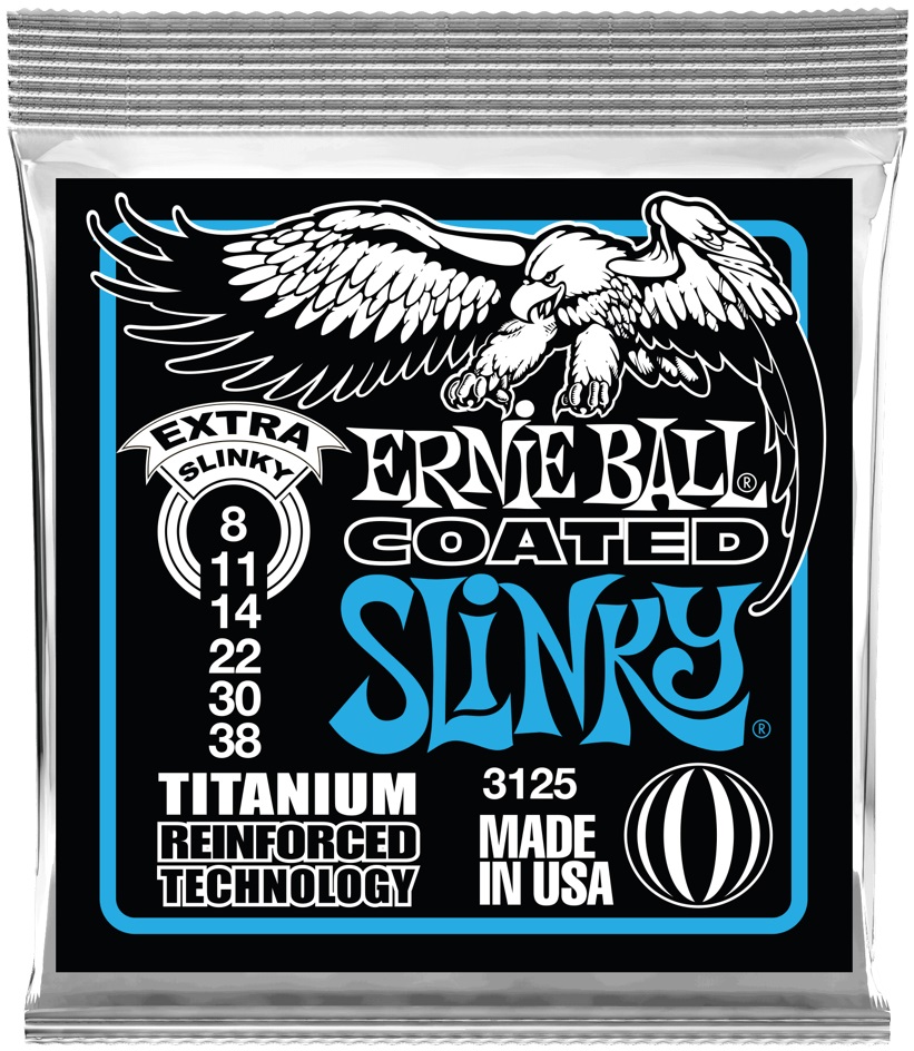 Levně Ernie Ball 3125 Titanium Extra Slinky