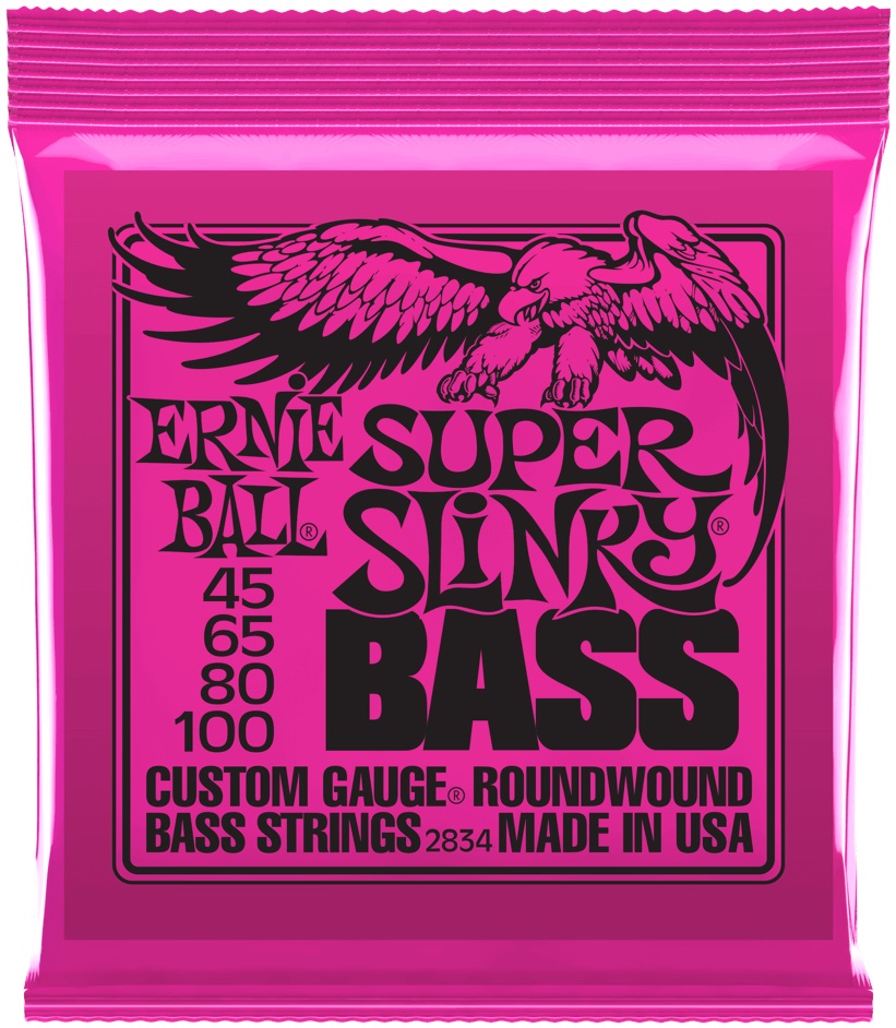 Levně Ernie Ball 2834 Super Slinky Nickel Wound Electric Bass 45-100