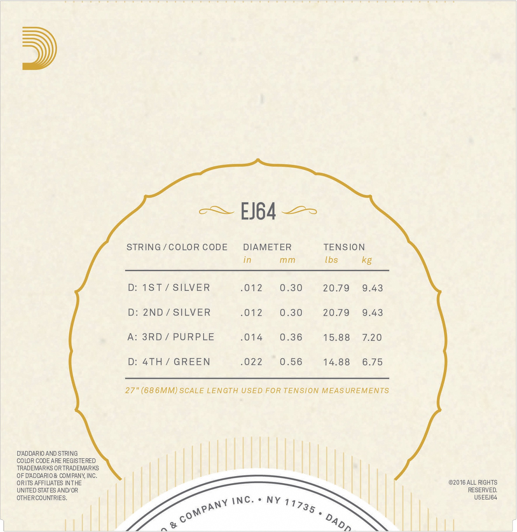 D'Addario EJ64 (obrázek 3)