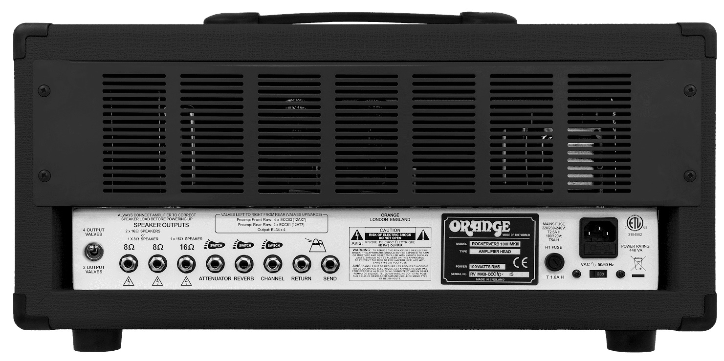 Orange Rockerverb 100H-MkIII Black (obrázek 3)