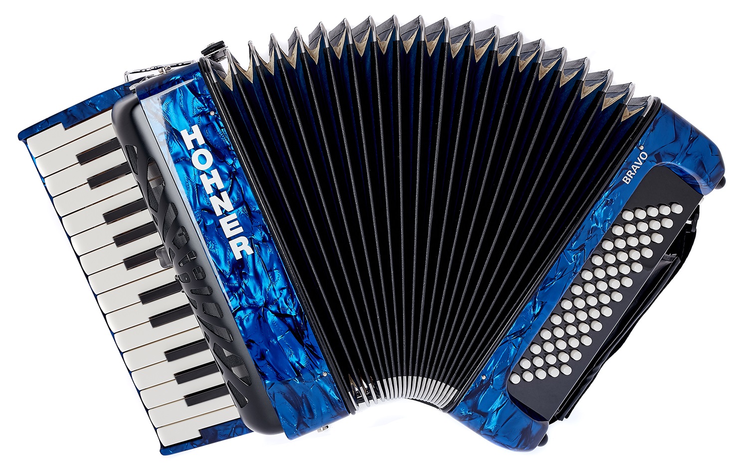 Levně Hohner Bravo II 60 dark blue Silent Key