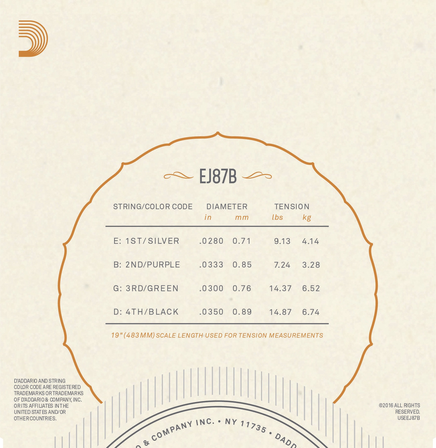D'Addario EJ87B (obrázek 3)