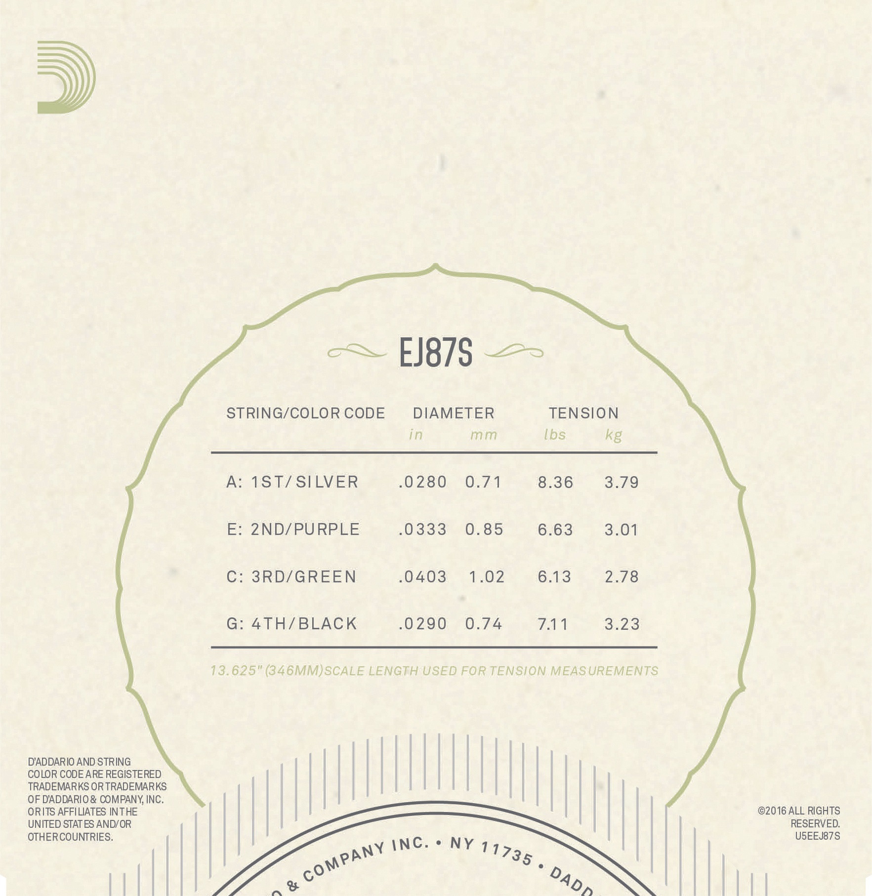 D'Addario EJ87S (obrázek 3)