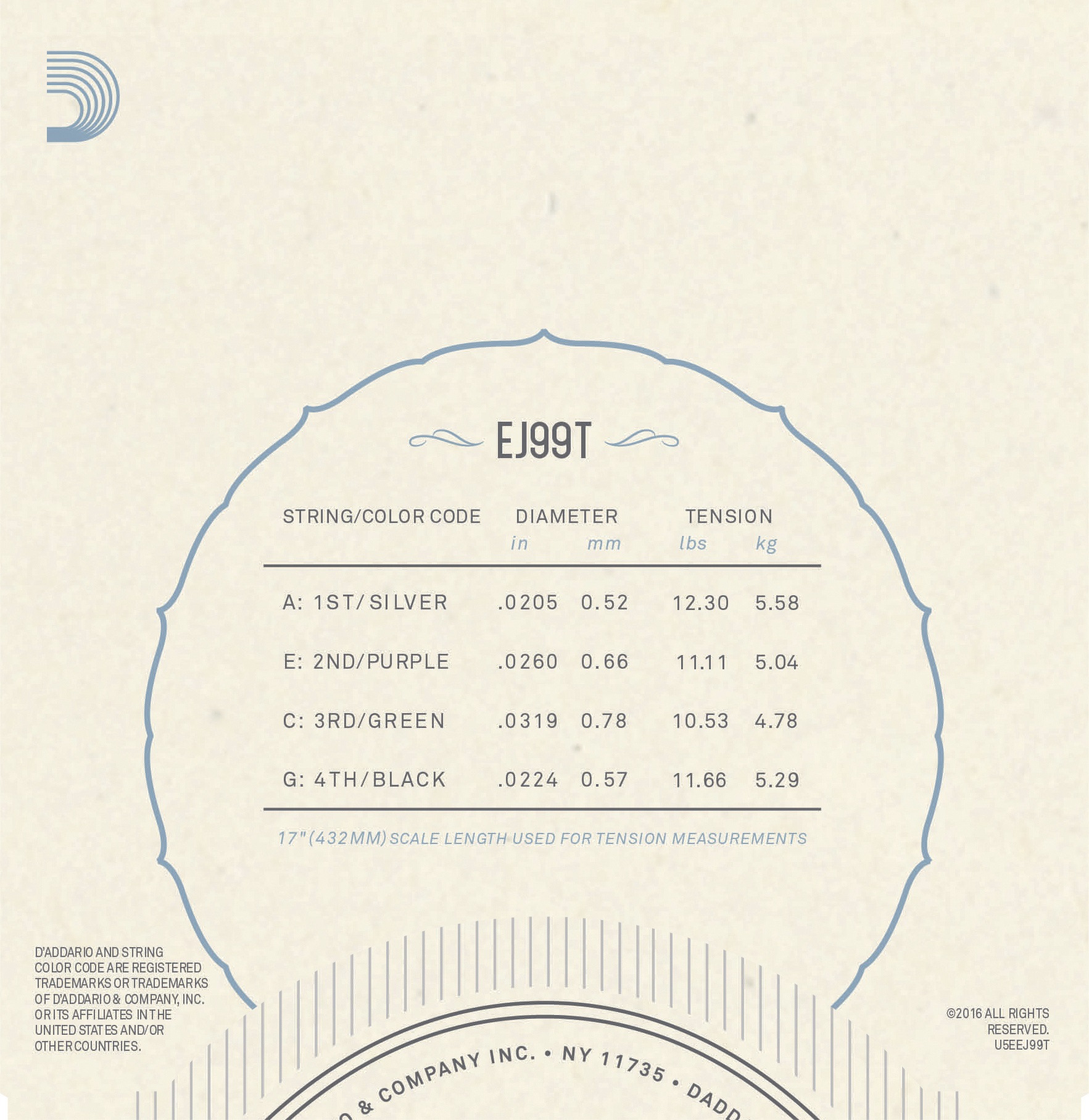 D'Addario EJ99T (obrázek 3)