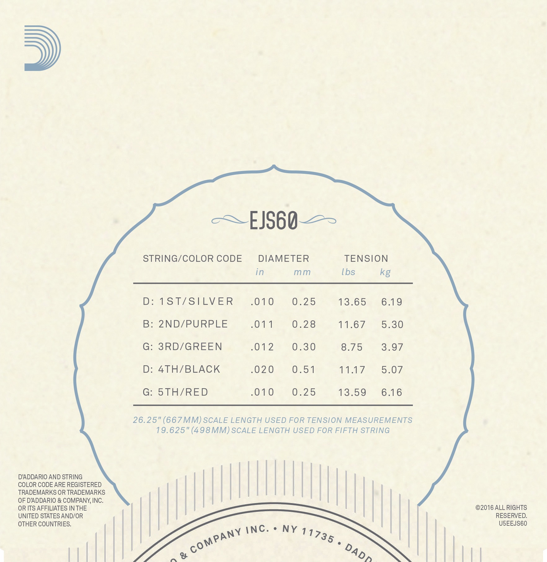 D'Addario EJS60 (obrázek 3)