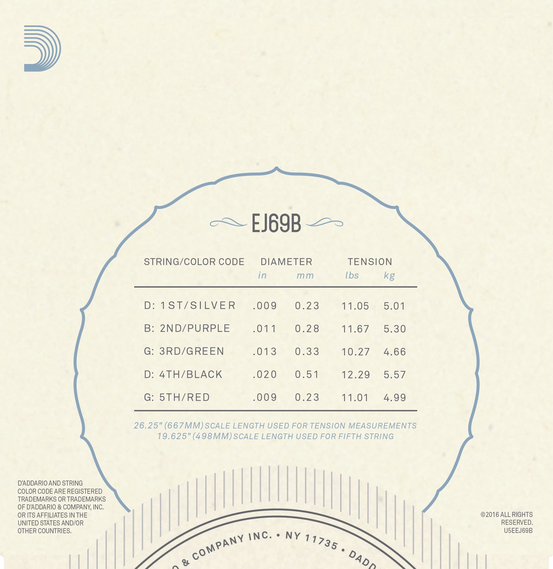 D'Addario EJ69B (obrázek 3)