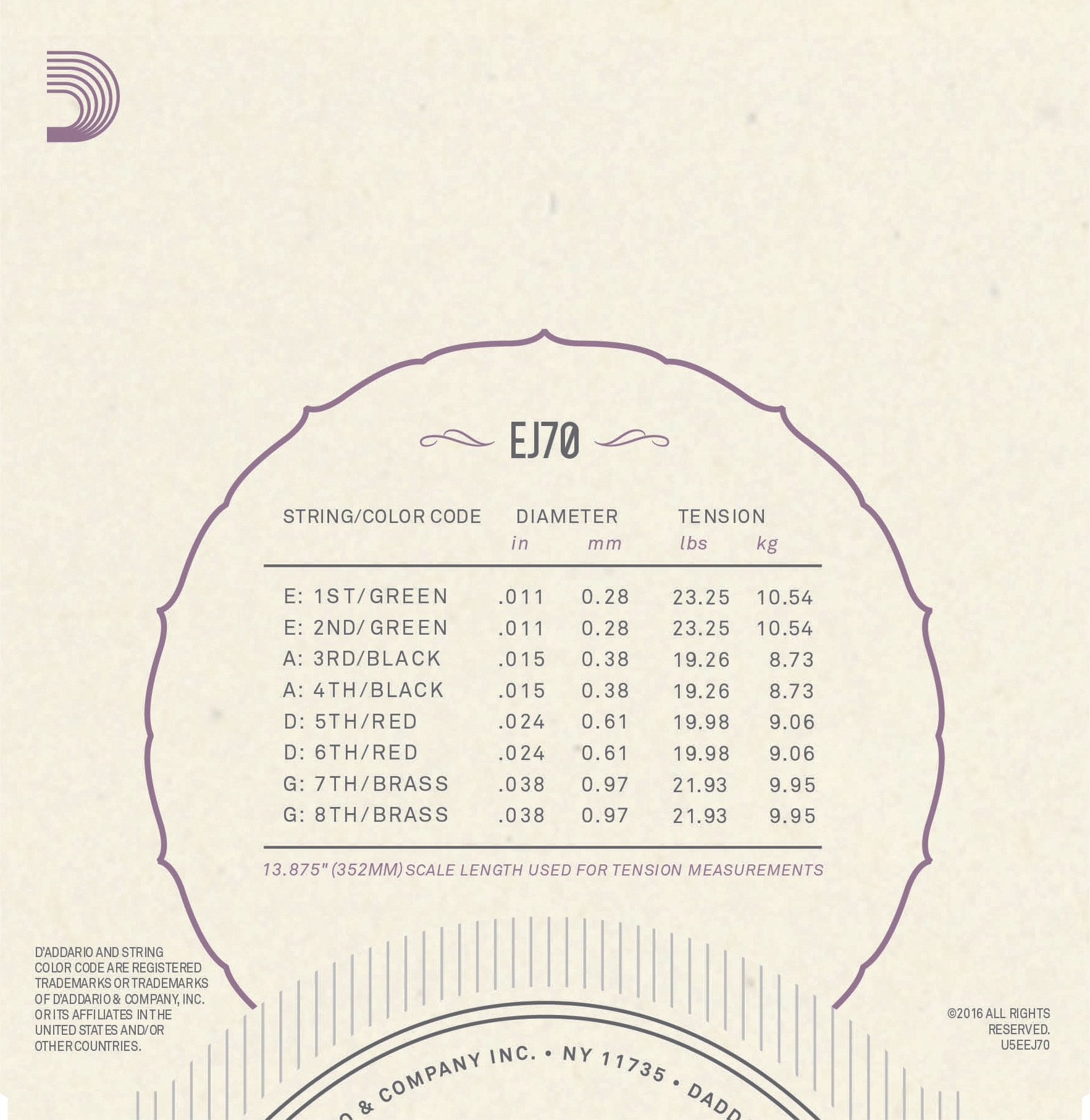D'Addario EJ70 (obrázek 3)