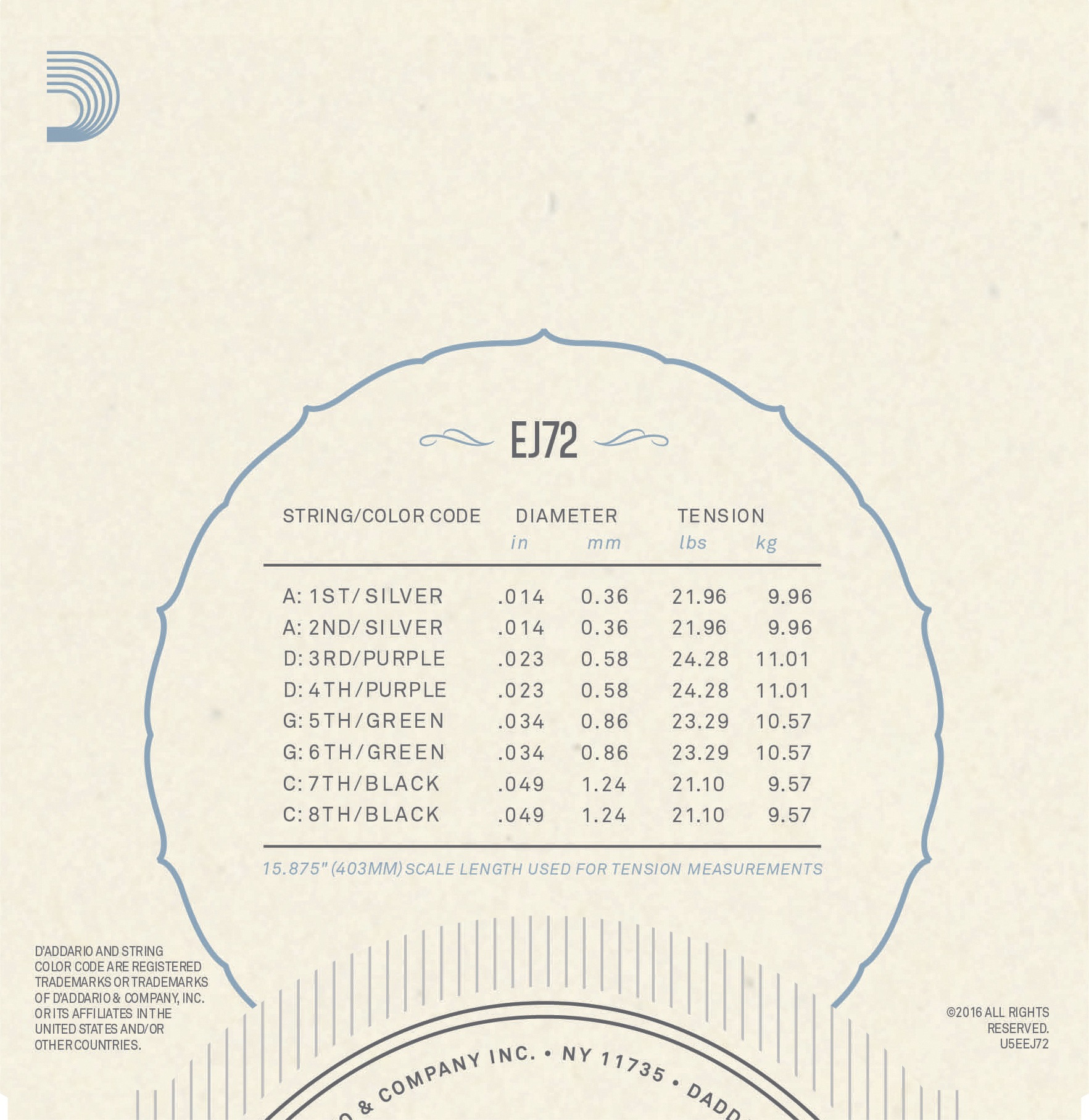 D'Addario EJ72 (obrázek 3)