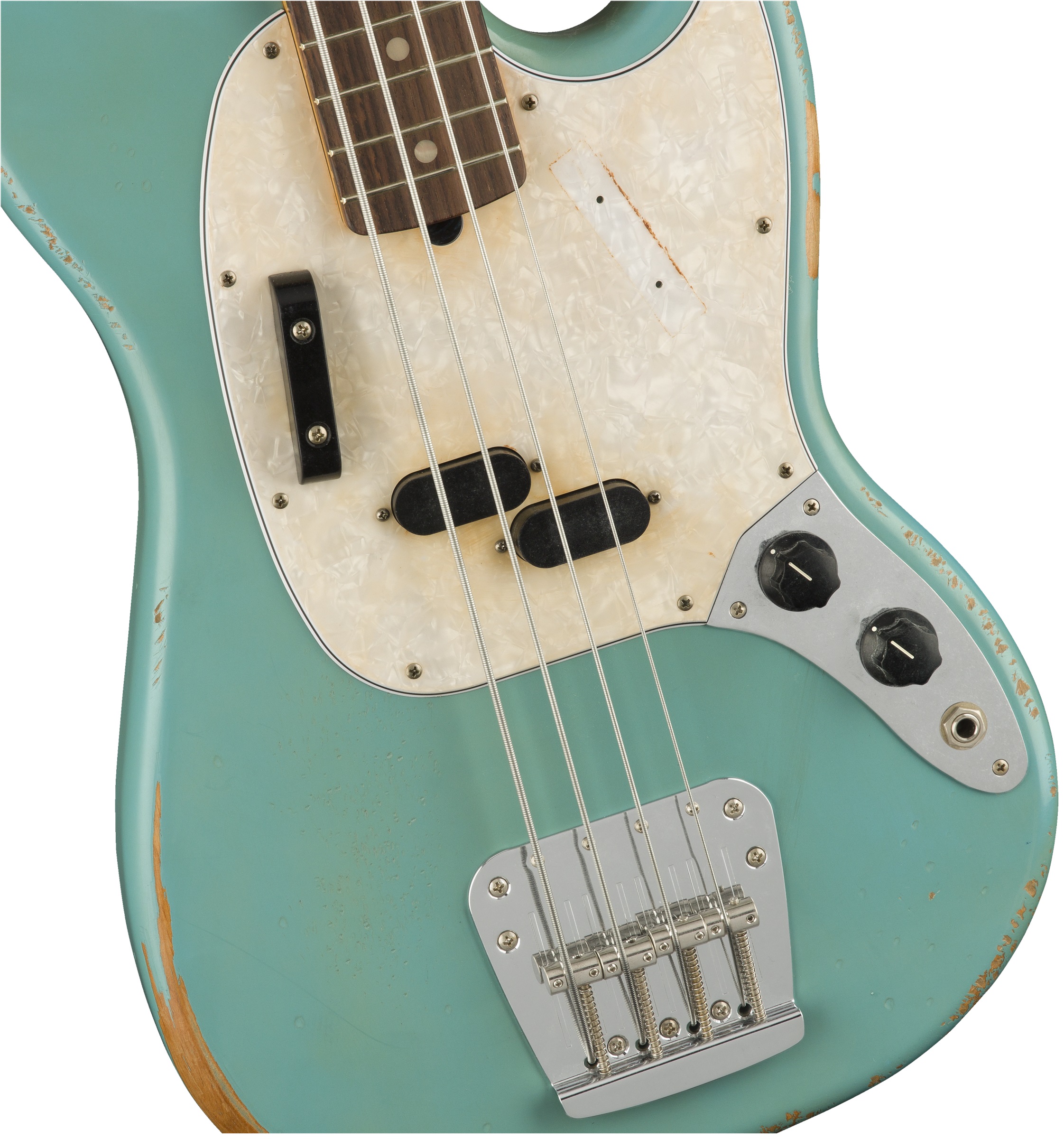 Fender JMJ Road Worn Mustang Bass RW BLK (obrázek 3)