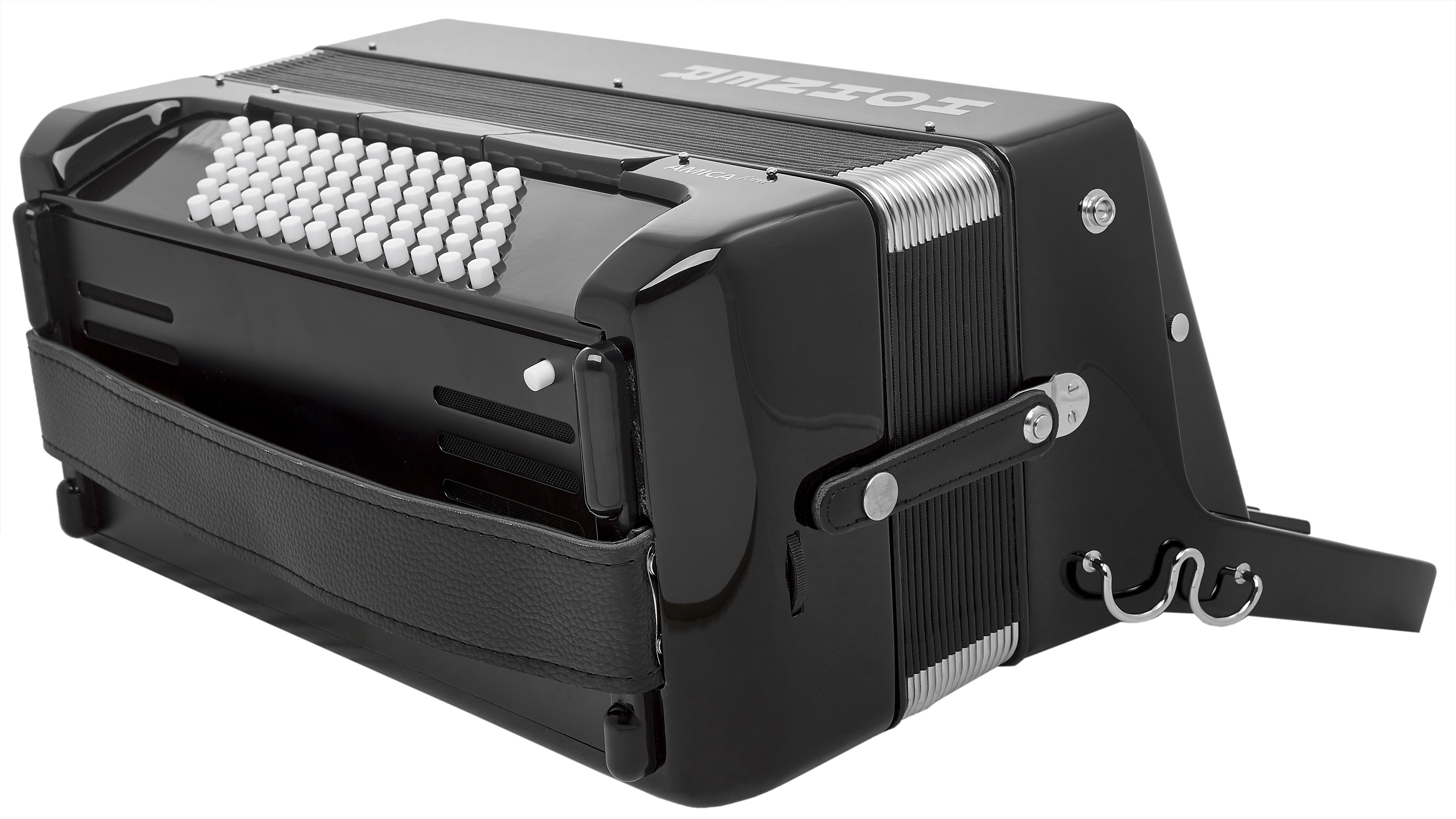Hohner Amica Forte III 72 Black Silent Key (obrázek 5)