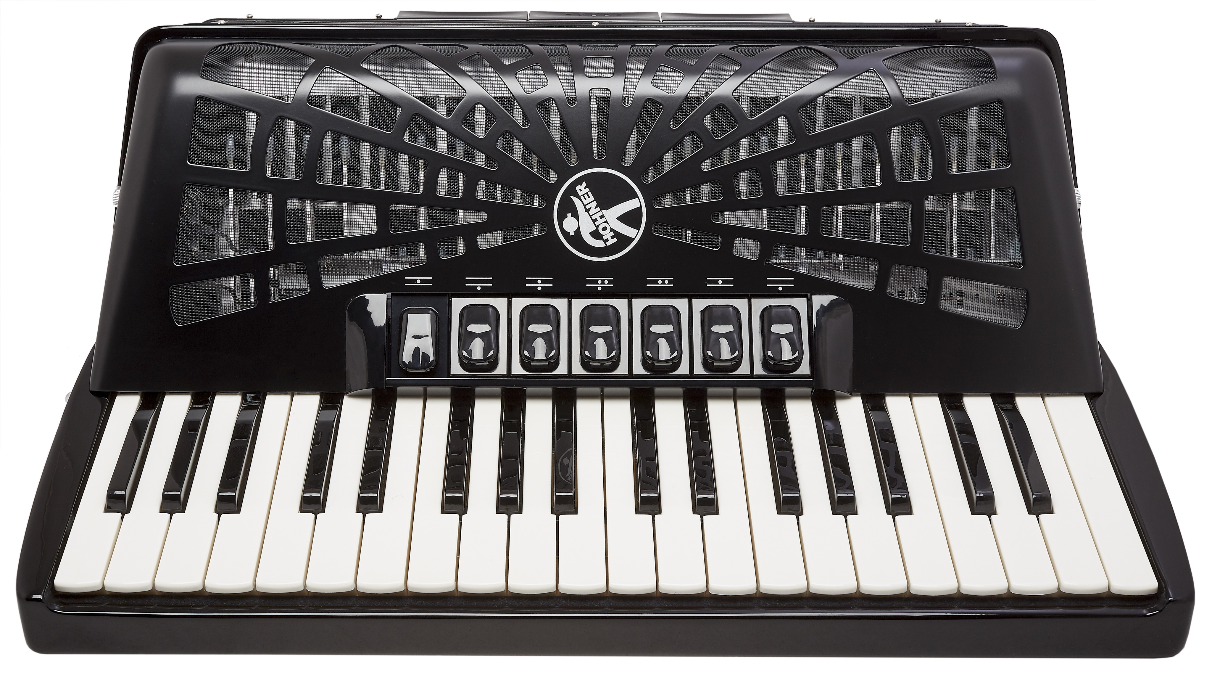 Hohner Bravo III 96 black Silent Key (obrázek 4)