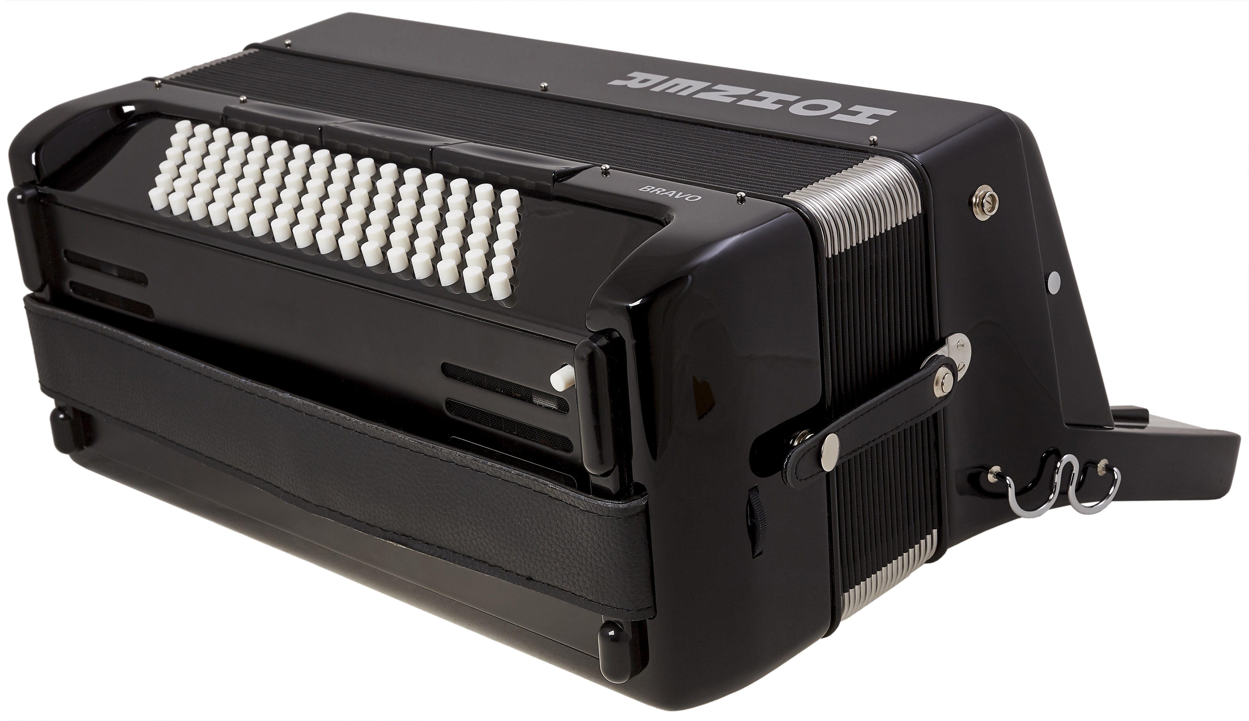 Hohner Bravo III 96 black Silent Key (obrázek 5)