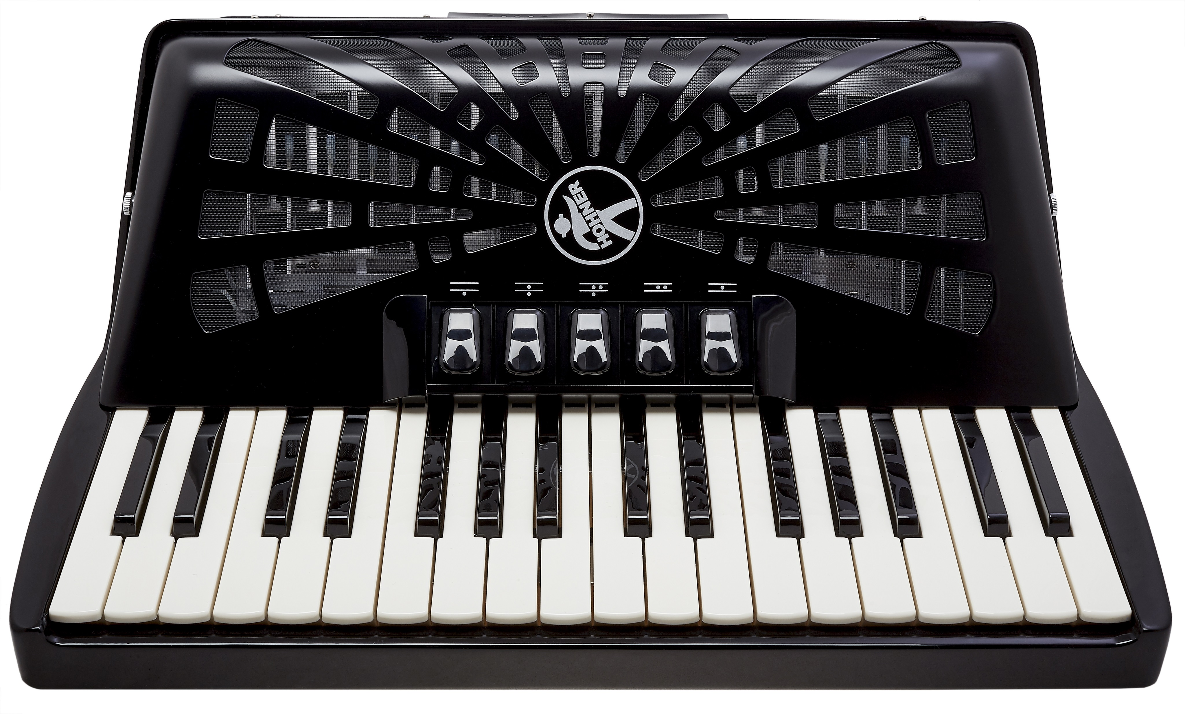 Hohner Bravo III 72 Black Silent Key (obrázek 4)