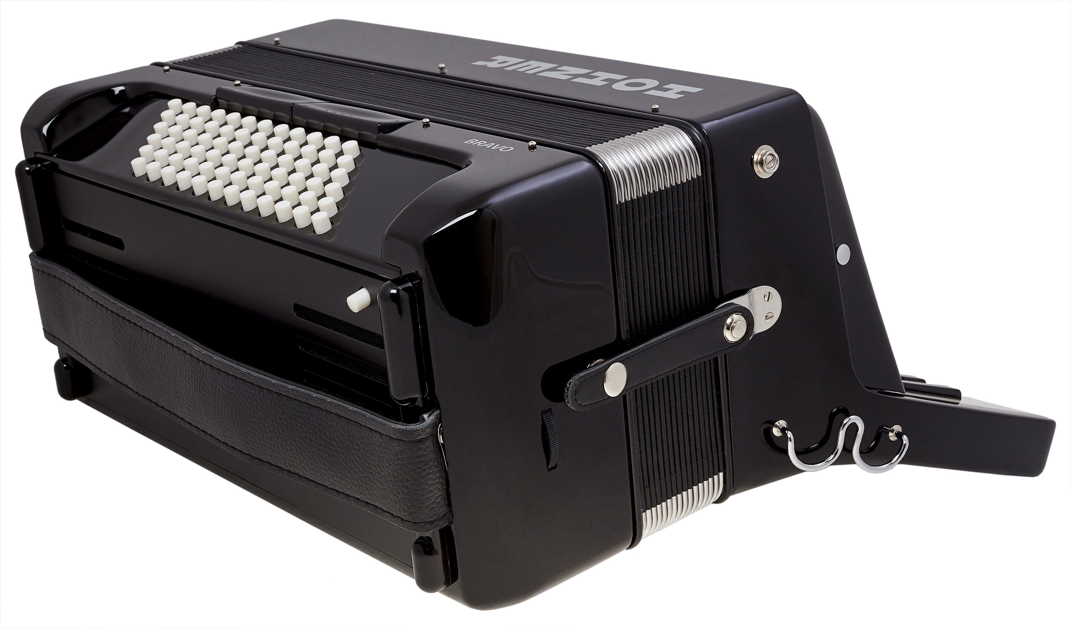 Hohner Bravo III 72 Black Silent Key (obrázek 5)