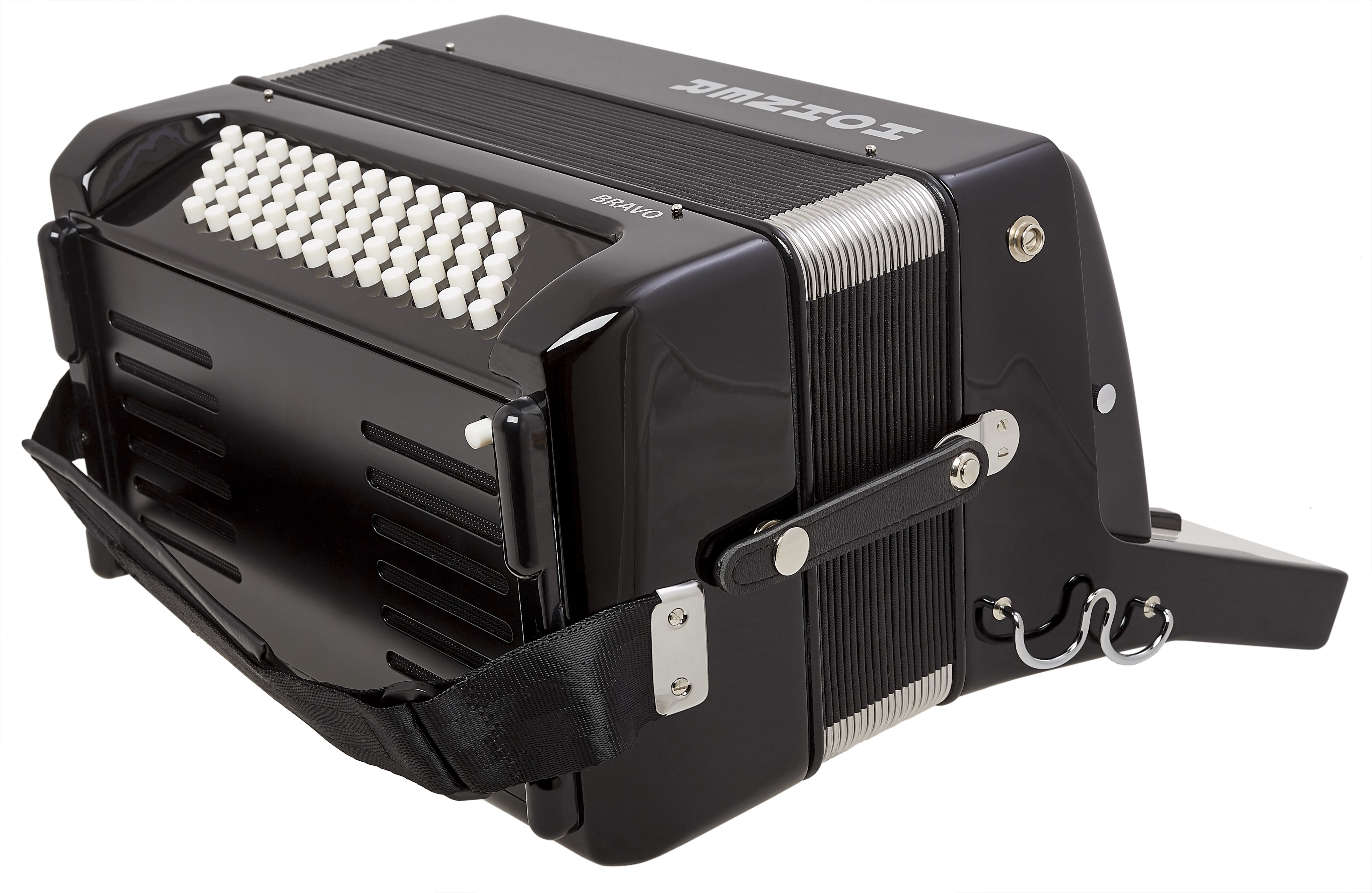 Hohner Bravo II 60 black Silent Key (obrázek 5)