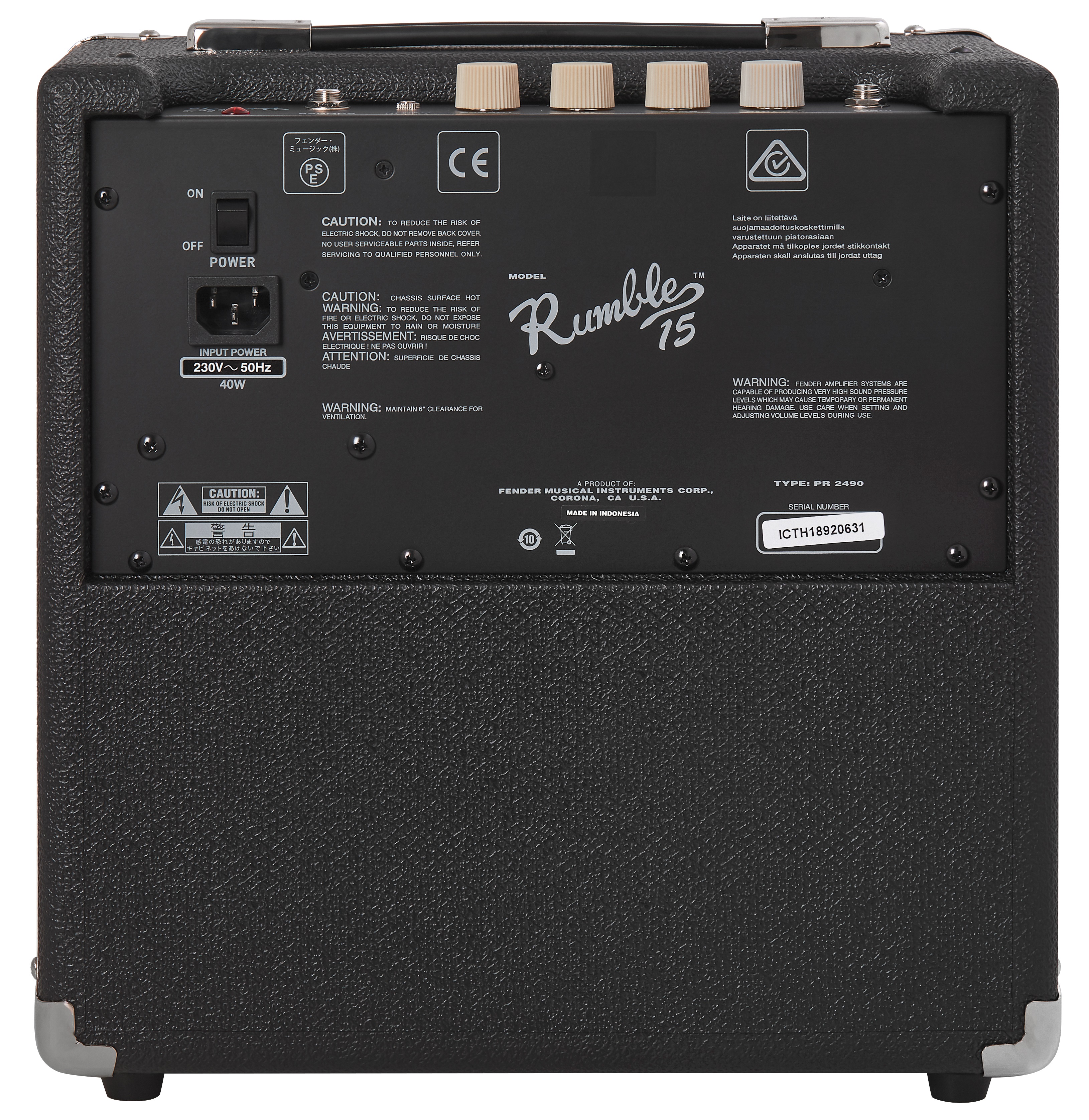 Fender Rumble 15 V3 (obrázek 3)