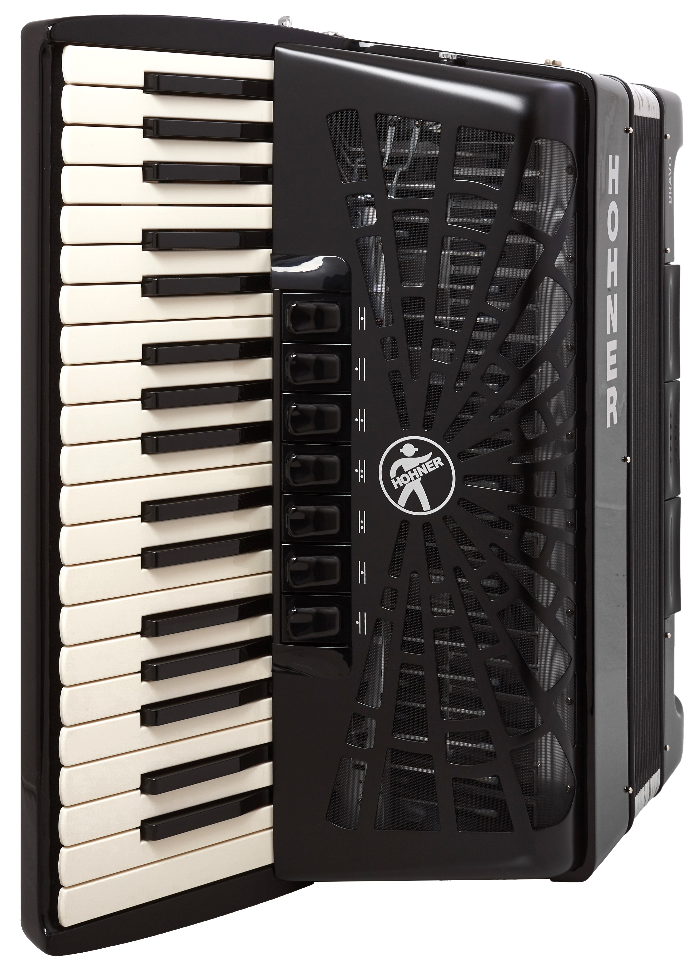 Hohner Bravo III 80 Black Silent Key (obrázek 5)