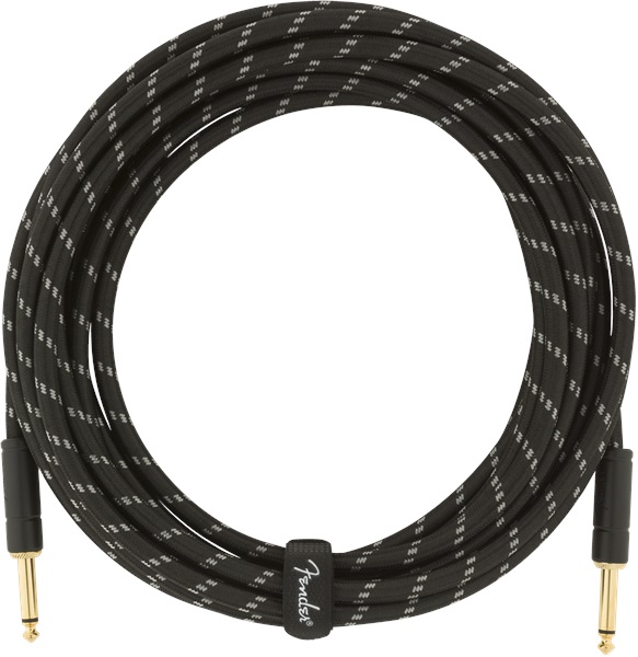 Fender Deluxe Series 18.6' Instrument Cable Black Tweed (obrázek 3)