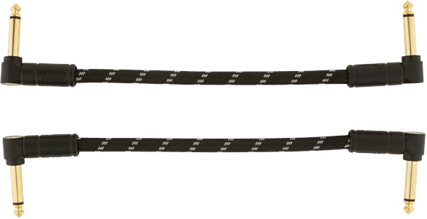 Fender Deluxe Series 6'' Patch Cable Black Tweed 2-Pack (obrázek 3)