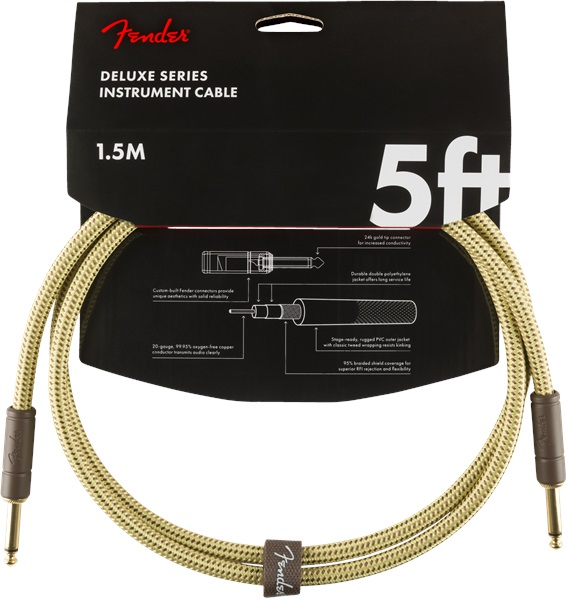 Levně Fender Deluxe Series 5' Instrument Cable Tweed