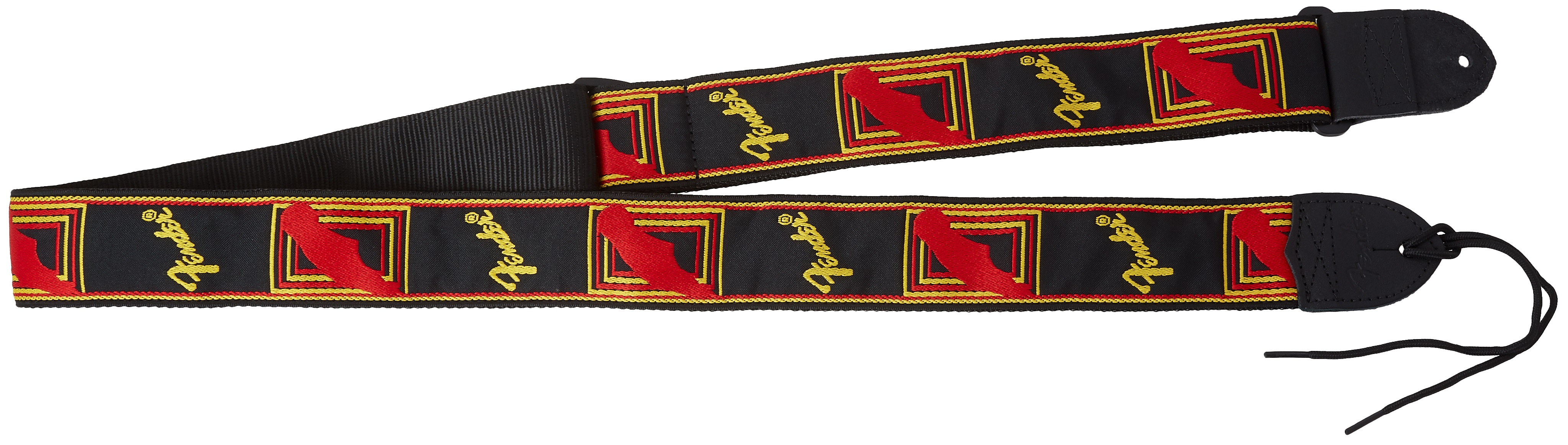 Fender Monogramm Strap Black-Yellow-Red (obrázek 3)