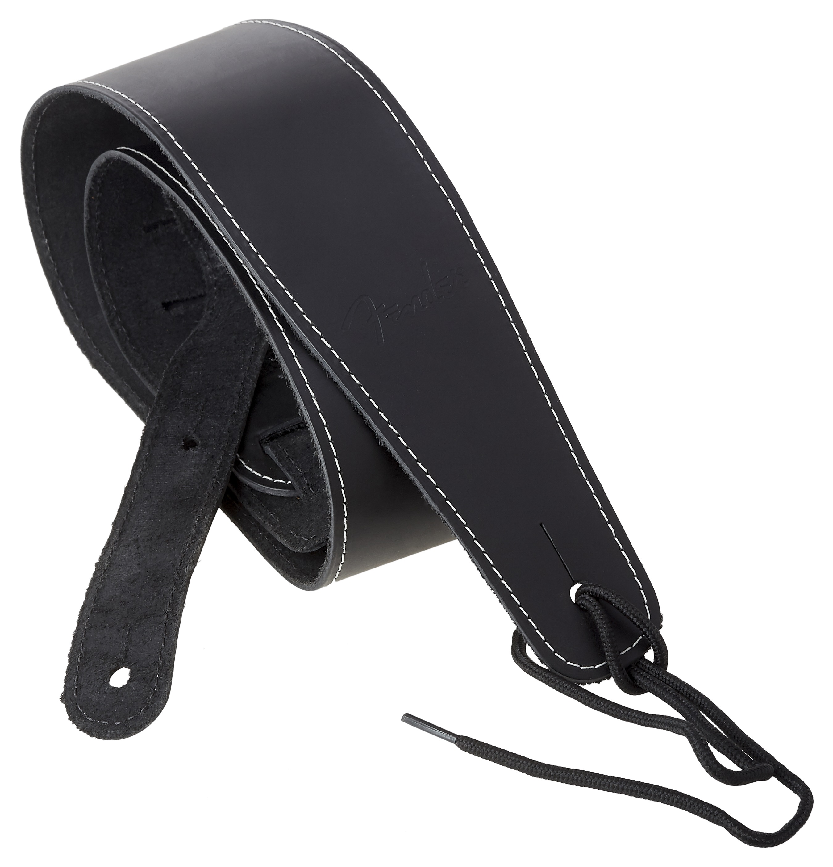 Levně Fender Broken-In Leather Strap Black
