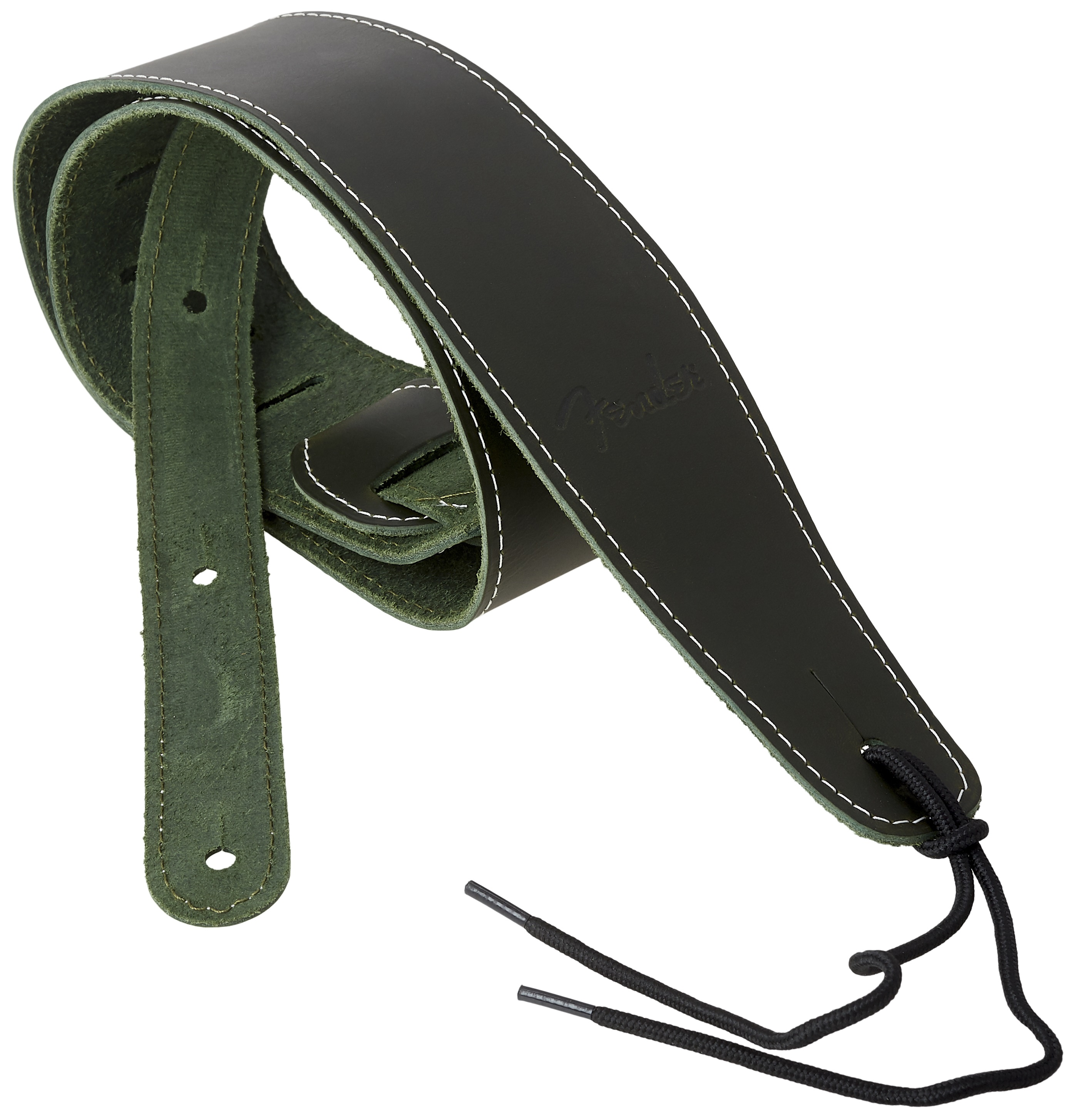 Levně Fender Broken-In Leather Strap Green