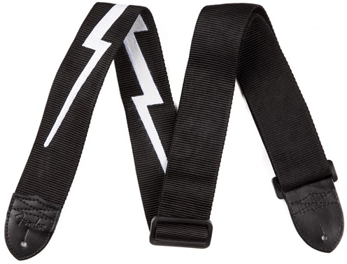 Levně Fender 2" Nylon Lightning Bolt Strap, Black