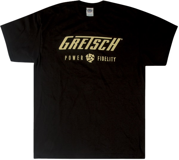 Levně Gretsch Power & Fidelity Logo T-Shirt Black XL