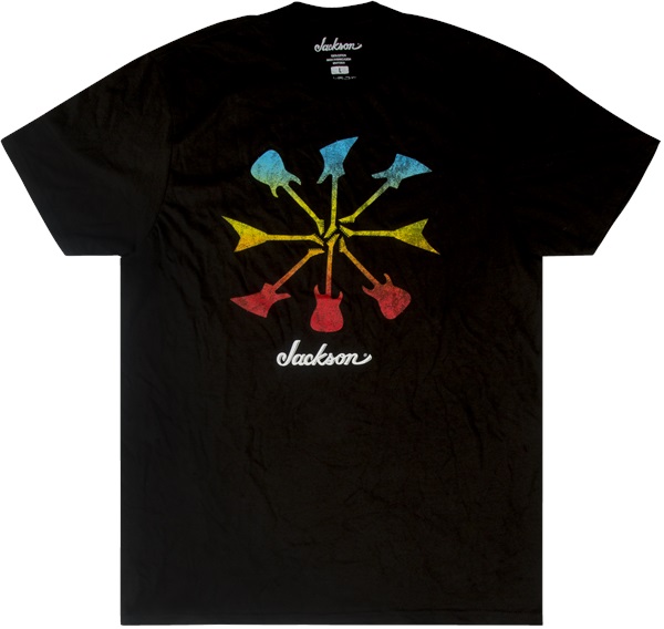 Levně Jackson Guitar Shapes T-Shirt Black S