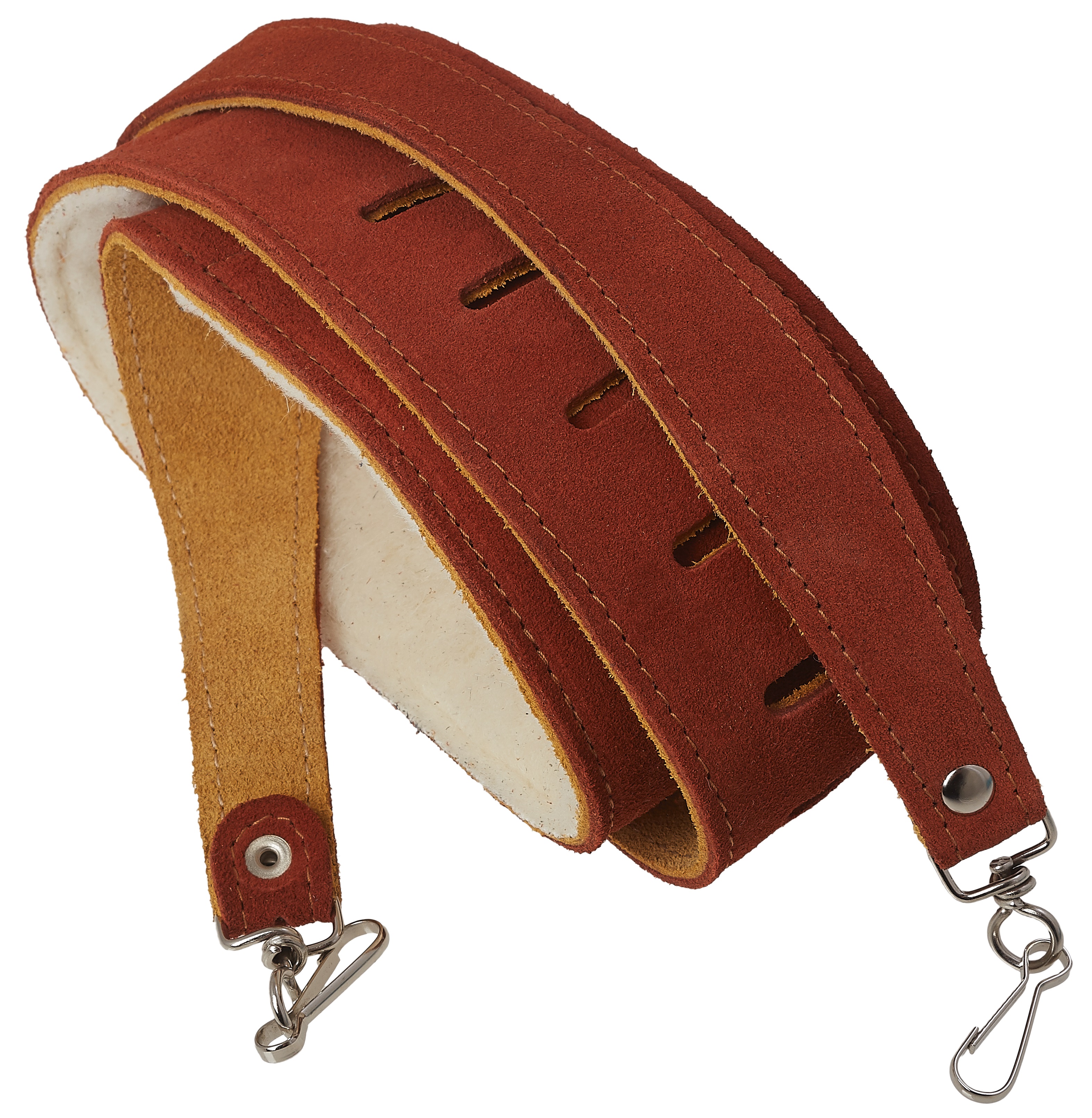 Levně Perri's Leathers 6696 Banjo Strap Premium Suede Brown