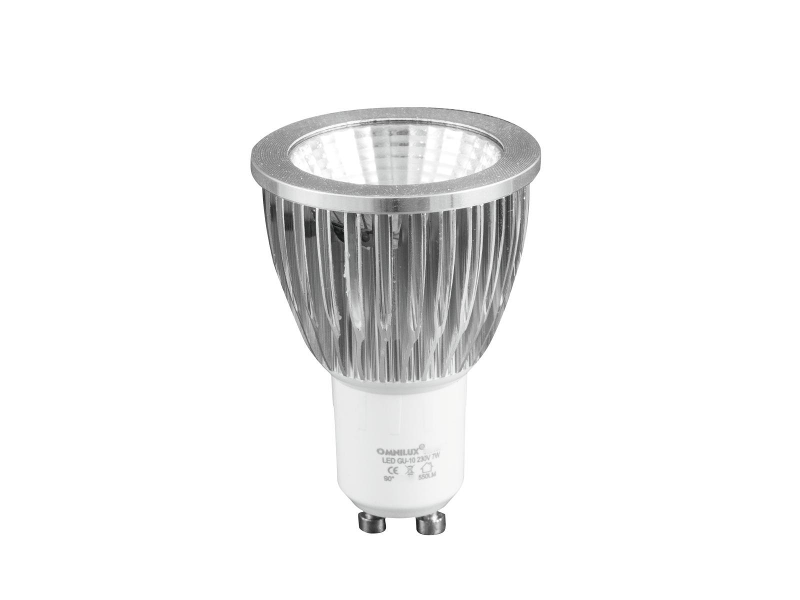 Levně Omnilux GU-10 230V COB 7W 3000K