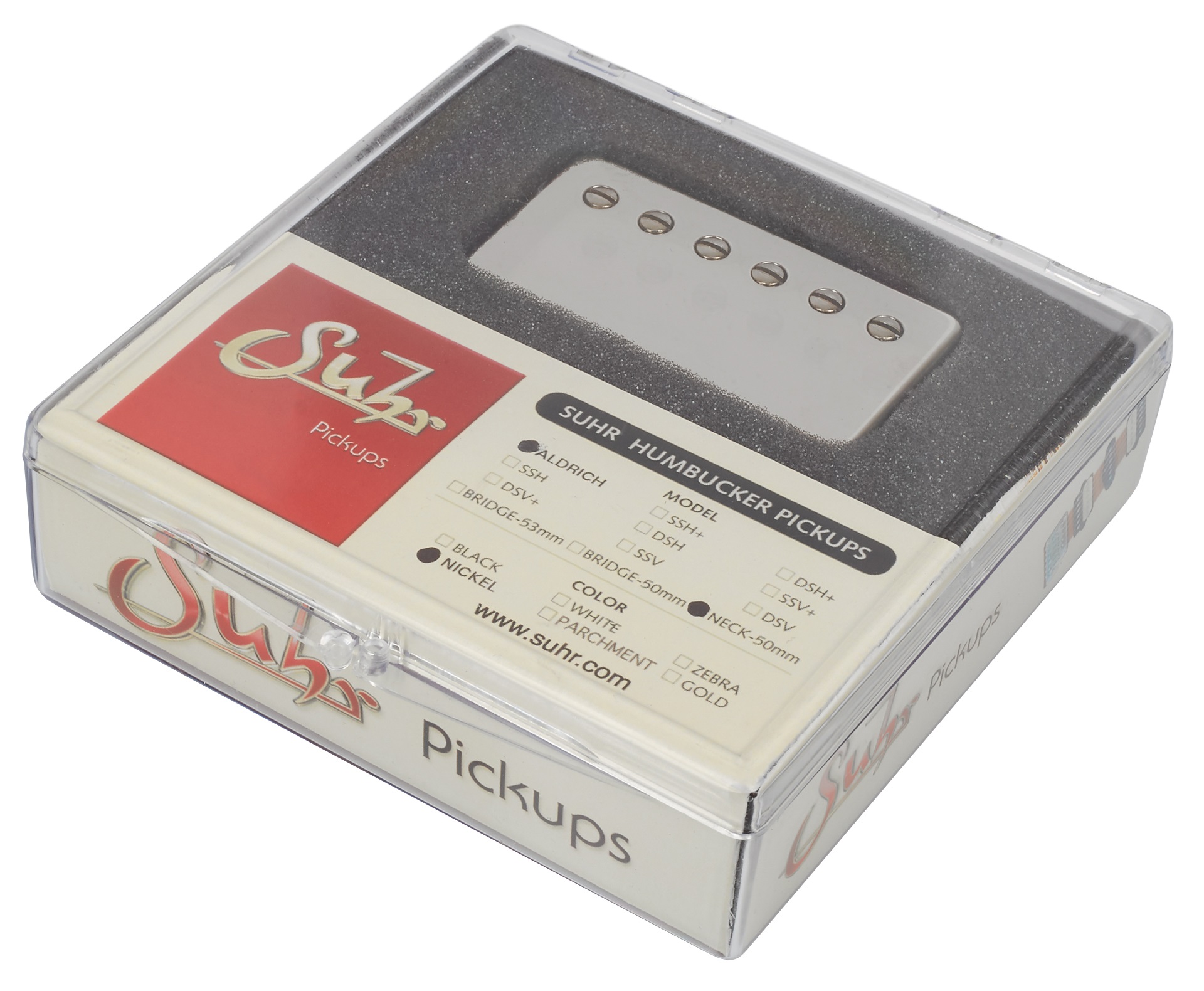 Suhr Aldrich, Hot Humbucker Pickup, Neck, Nickel Chrome (obrázek 3)