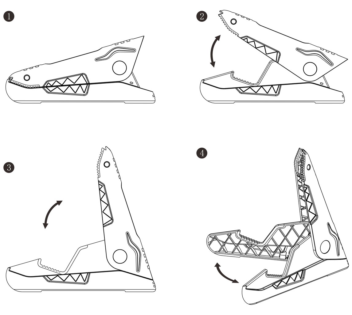 Guitto GGS-02 Crocodile Guitar Stand (obrázek 4)