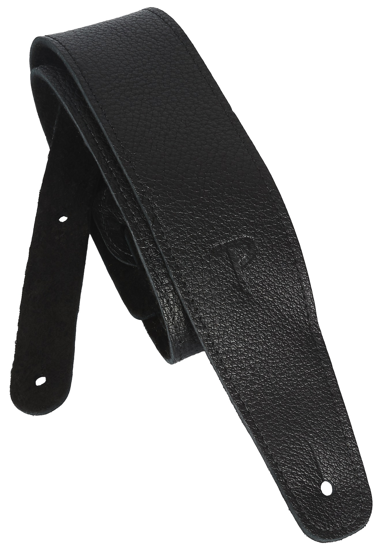 Levně Perri's Leathers 7171 Saddle Leather Guitar Strap Black
