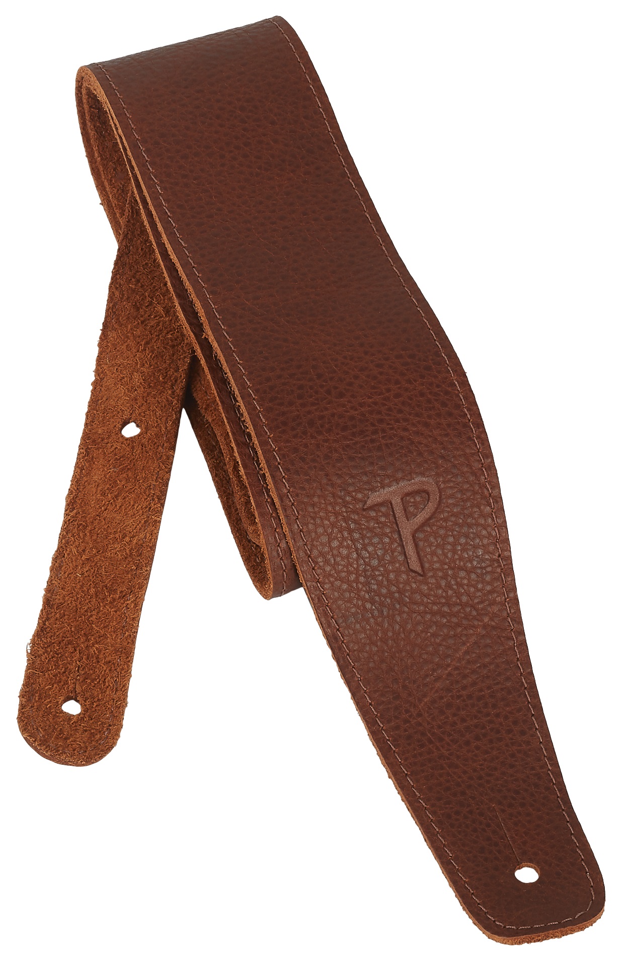 Levně Perri's Leathers 7172 Saddle Leather Guitar Strap Tan